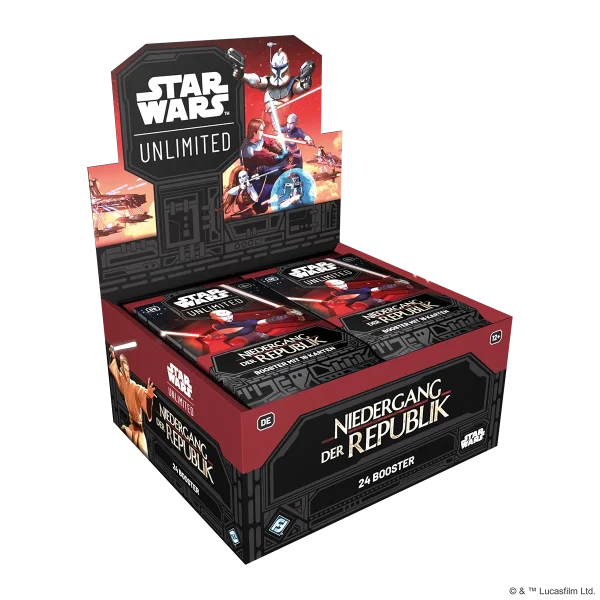 Star Wars: Unlimited – Niedergang der Republik (Booster-Display)