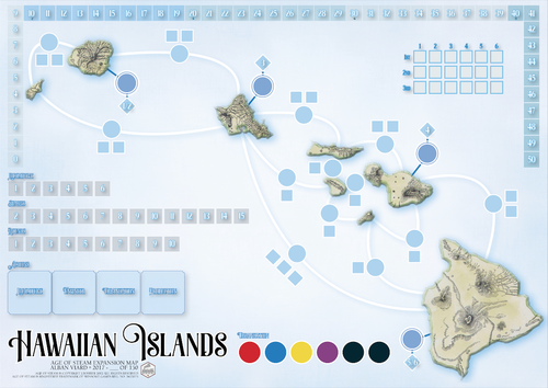 Age of Steam Mars / Hawaii Islands Essen Sets 2017